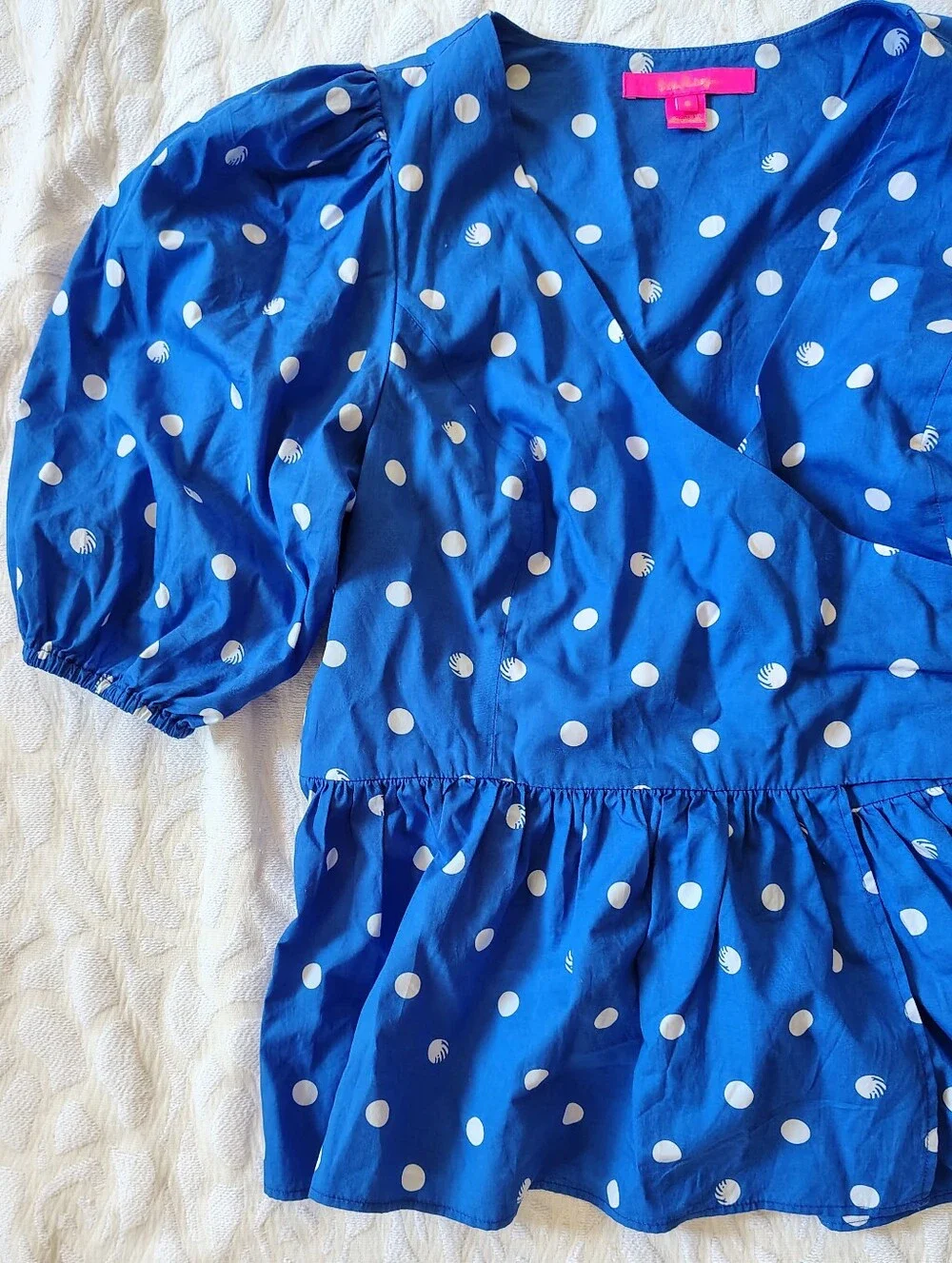 Lilly Pulitzer Kara Dot Wrap Top 6